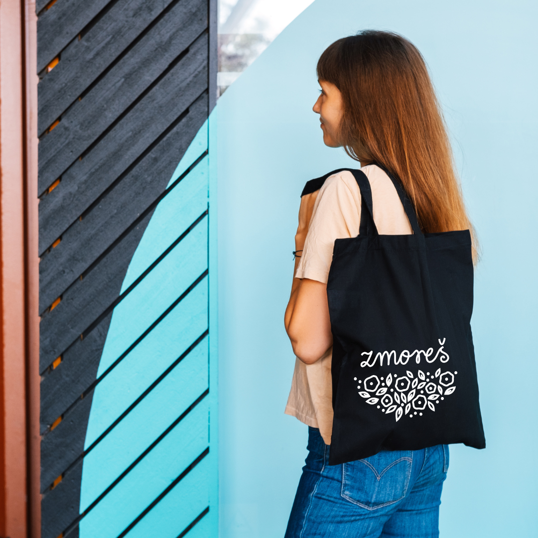 Bombažna nakupovalna vrečka z napisom ZMOREŠ– motivacijsko darilo | KiliMina HandMade