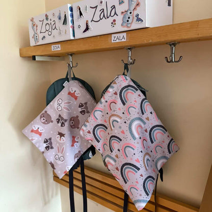 Nepremočljiva vrečka za umazana in mokra oblačila za vrtec – ročno izdelano v Sloveniji | KiliMina HandMade