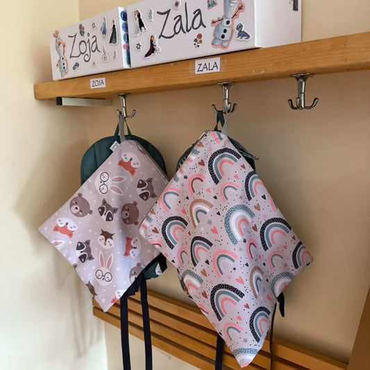 Nepremočljiva vrečka za umazana in mokra oblačila za vrtec – ročno izdelano v Sloveniji | KiliMina HandMade