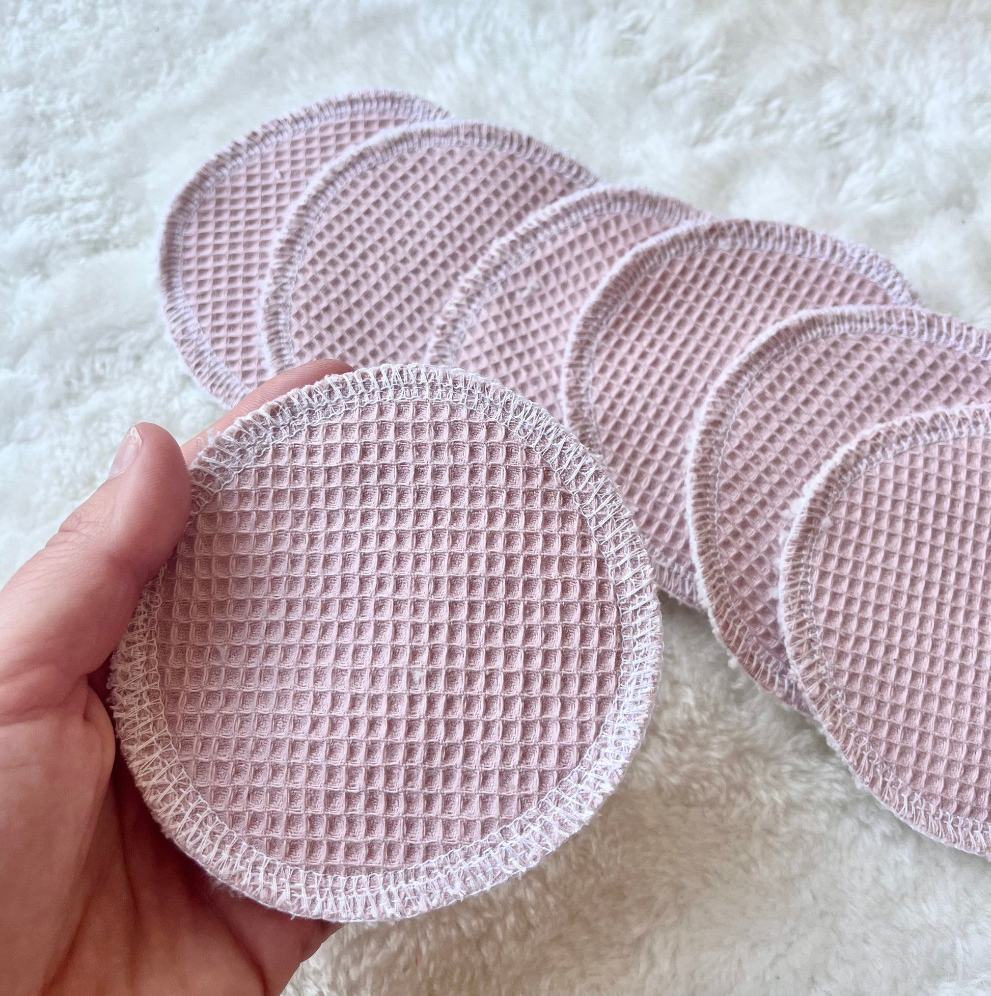 Pralne večkrat uporabne blazinice za čiščenje obraza – ročno izdelane v Sloveniji, trajnostna alternativa | KiliMina HandMade